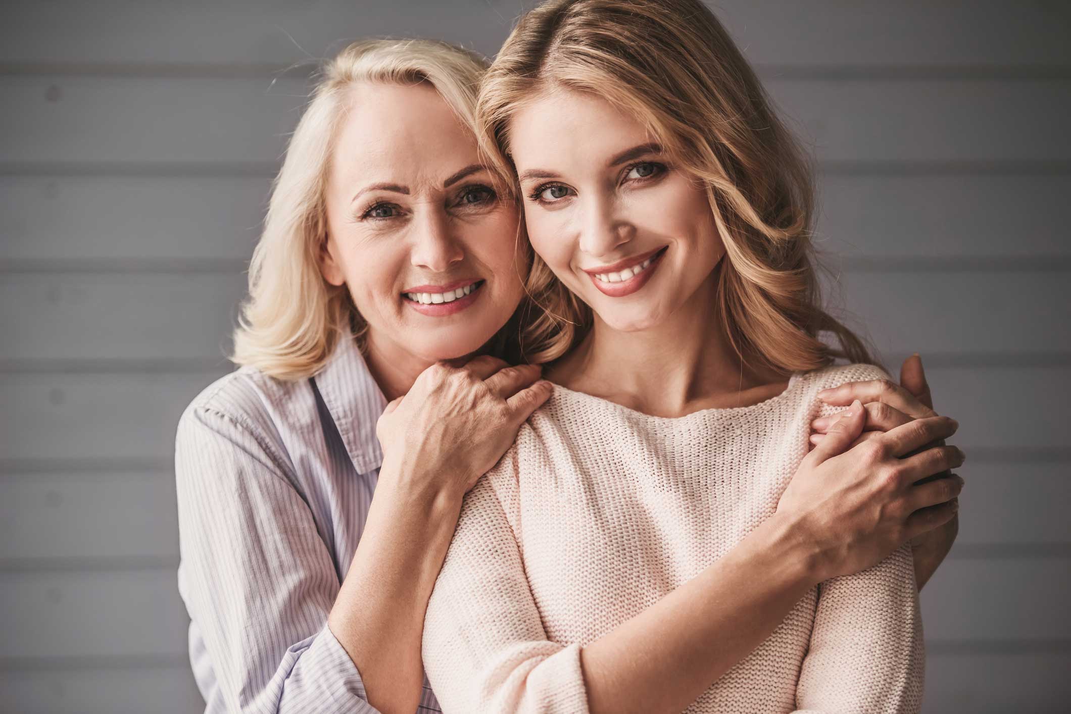 Mother and adult daughter.