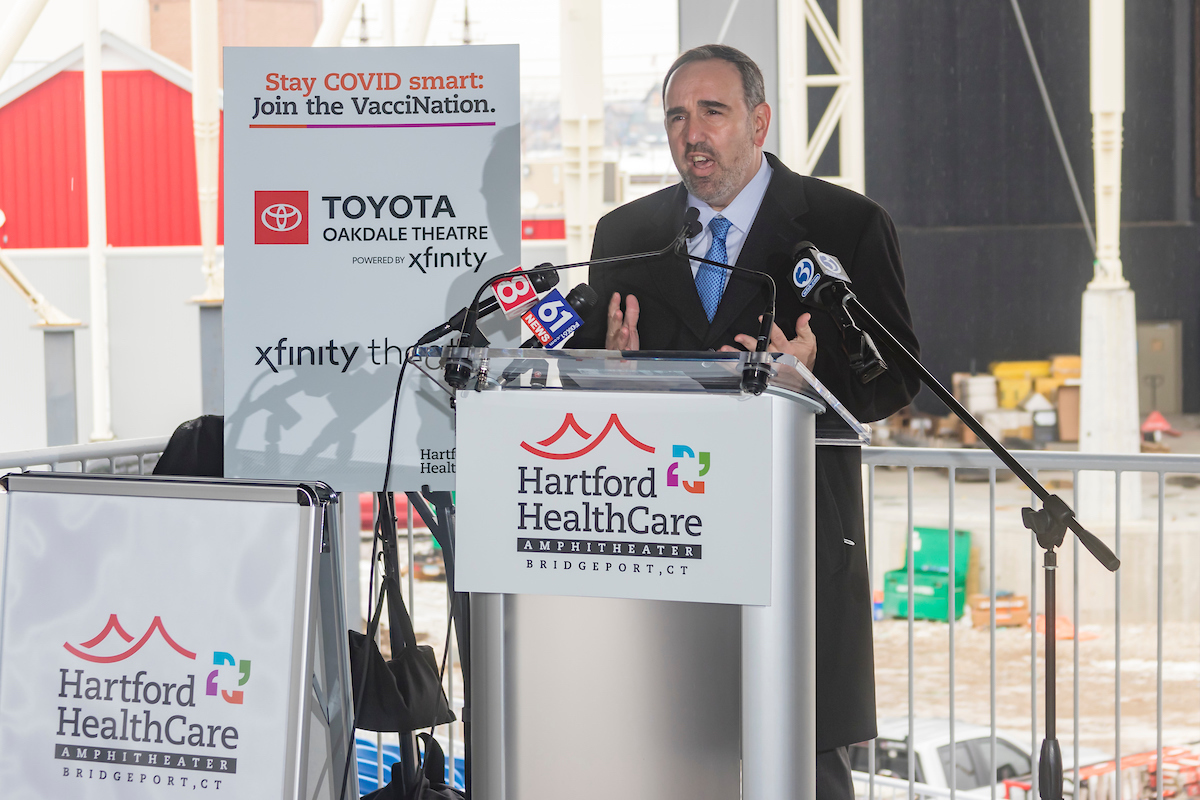 Hartford HealthCare Amphitheater press conference