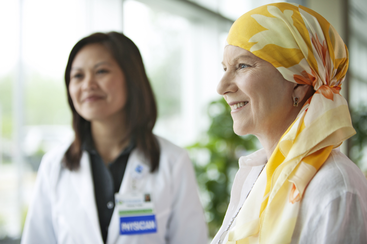 Cancer Patient with Doctor