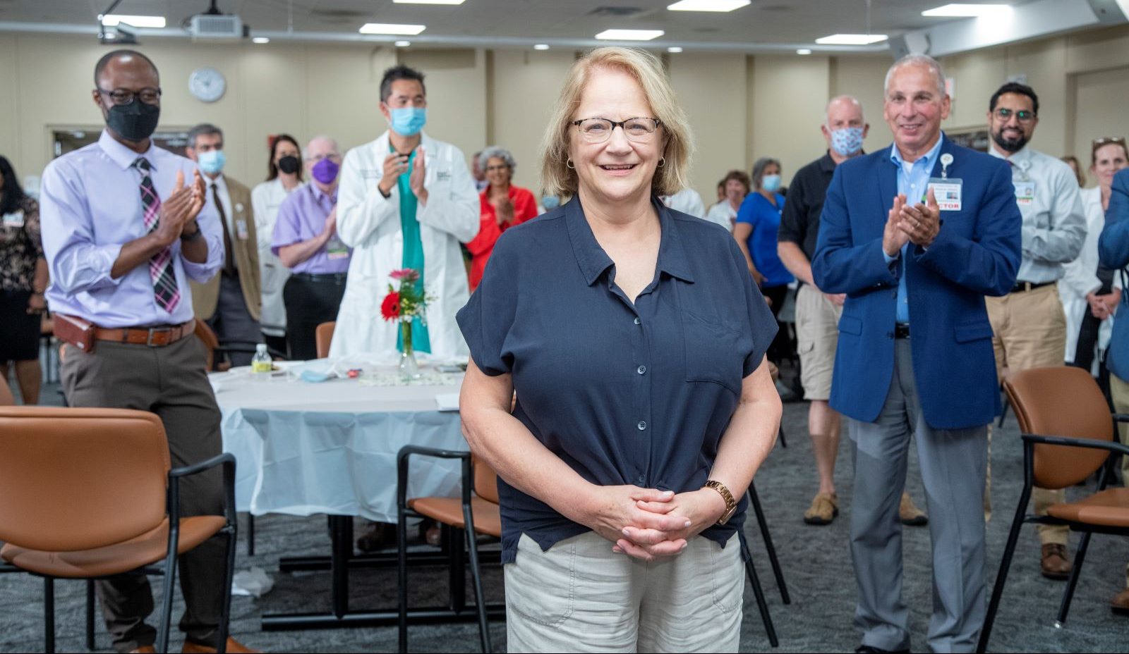 Virginia Bieluch retires.